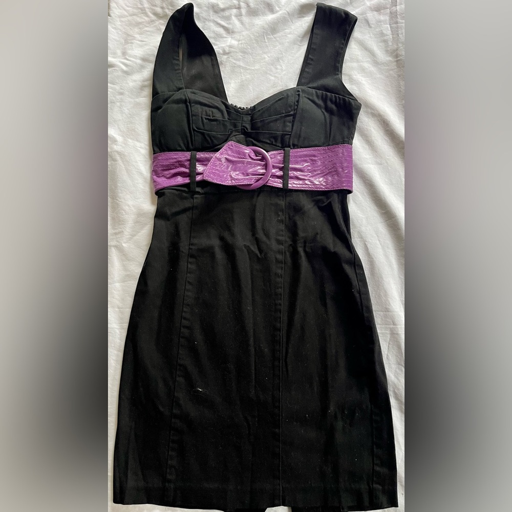 Black mini dress